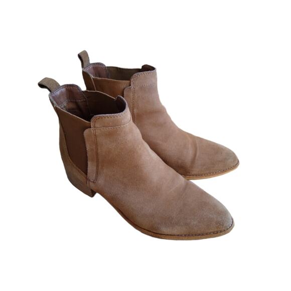 Crevo Brown Suede Leather Chelsea Boots Size 8 - Picture 1 of 15